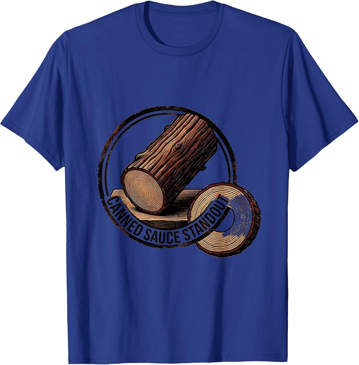 Canned Sauce Standout Funny Thanksgiving Cranberry Sauce T-Shirt - Royal Blue