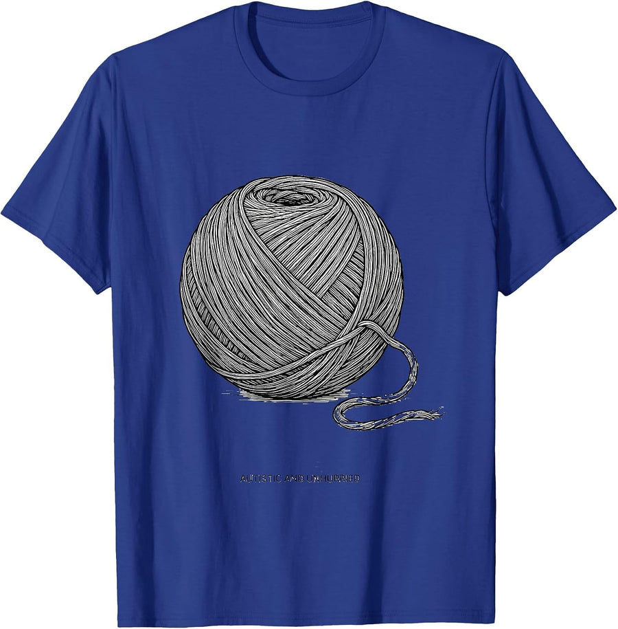 Autistic And Unhurried Neurodiverse ADHD Awareness Gift T-Shirt - Royal Blue