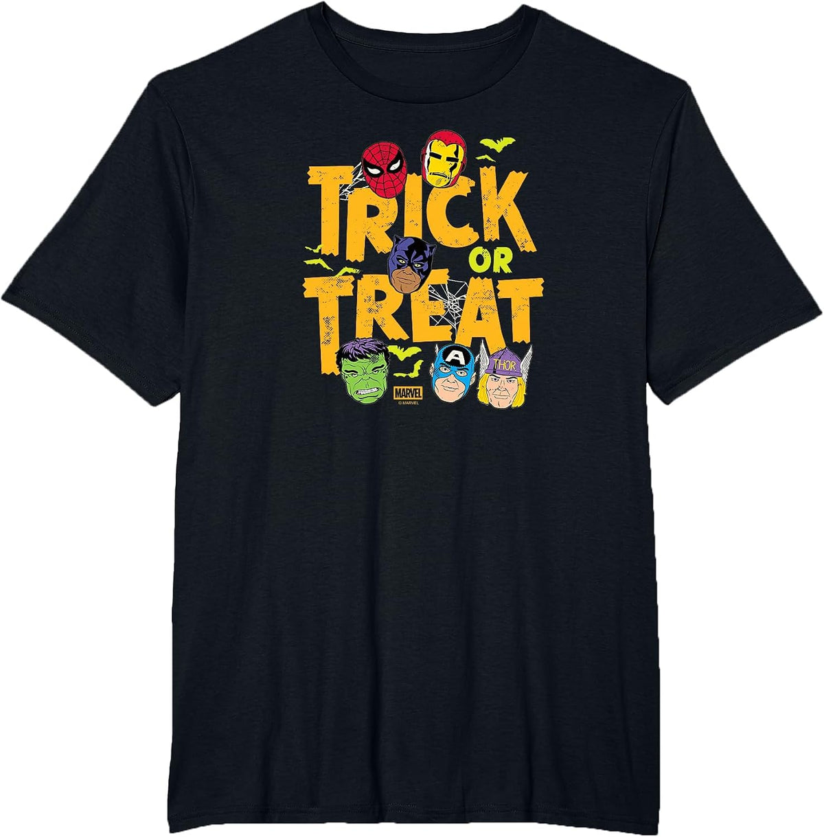Marvel - Avengers Mask Halloween T-Shirt - Black