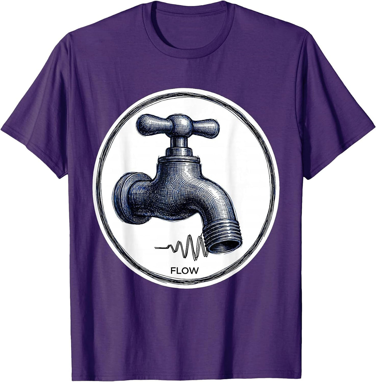 Flow Professional Respiratory Therapist RT Care Week T-Shirt - Purple