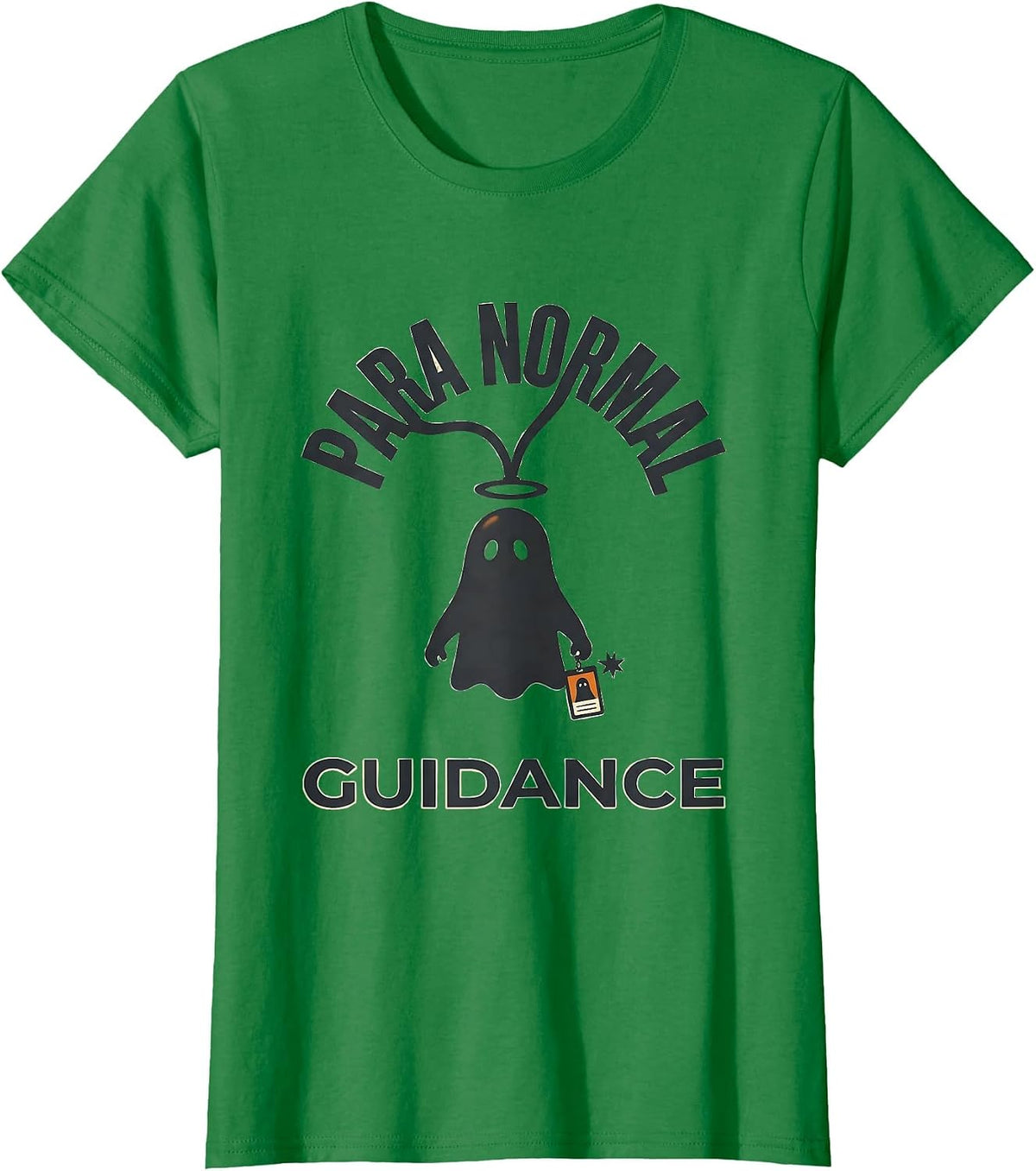 Para Normal Guidance Funny Paraprofessional Ghost Halloween T-Shirt - Kelly Green