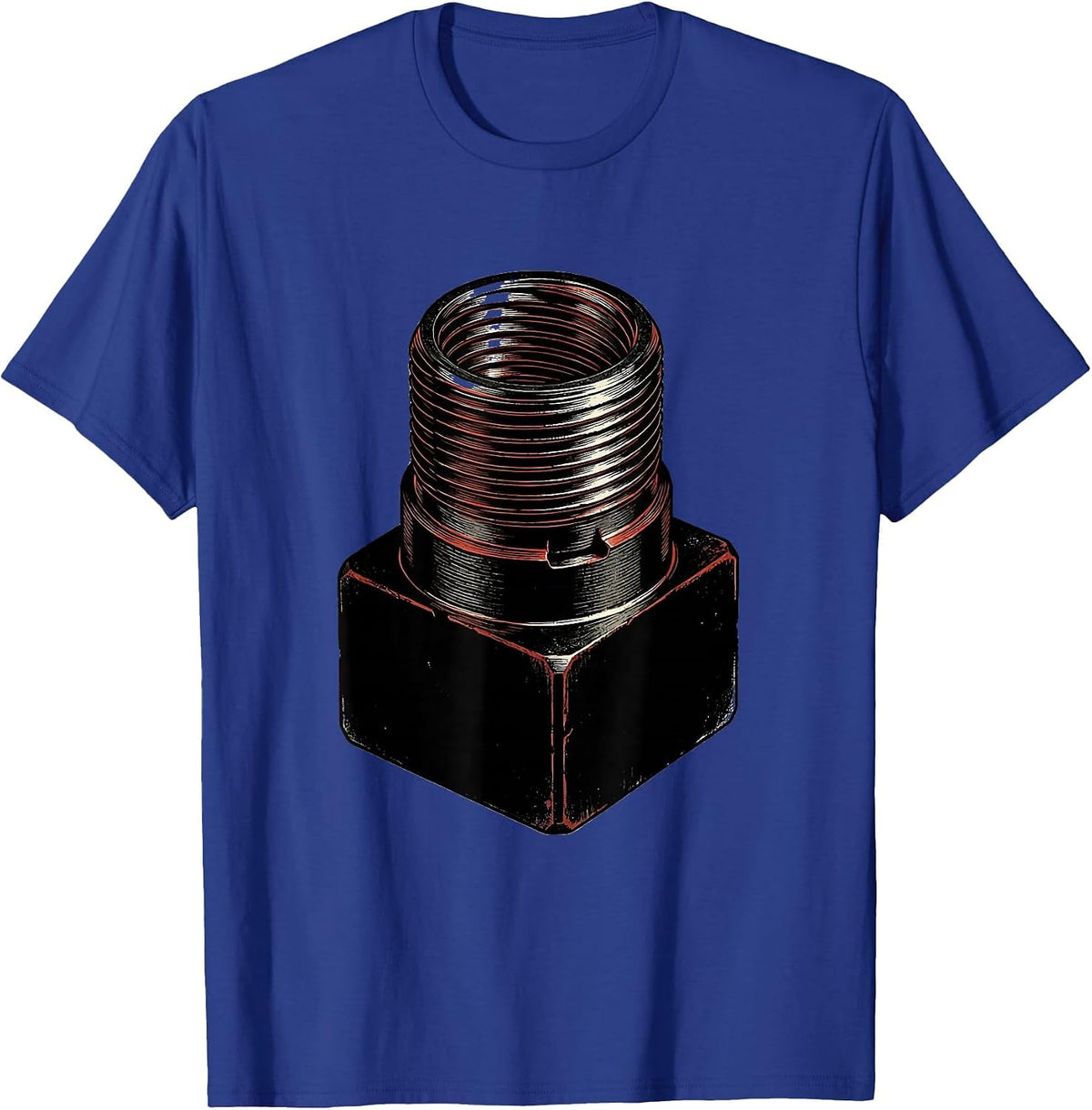 Pipe Nipple Lock Funny Plumber Gift for Pipefitters T-Shirt - Royal Blue