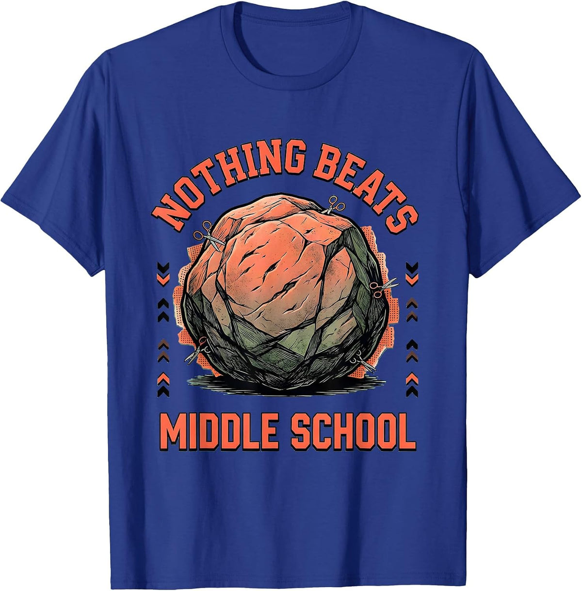 Nothing Beats Middle School Funny Back To School Kids T-Shirt - Royal Blue