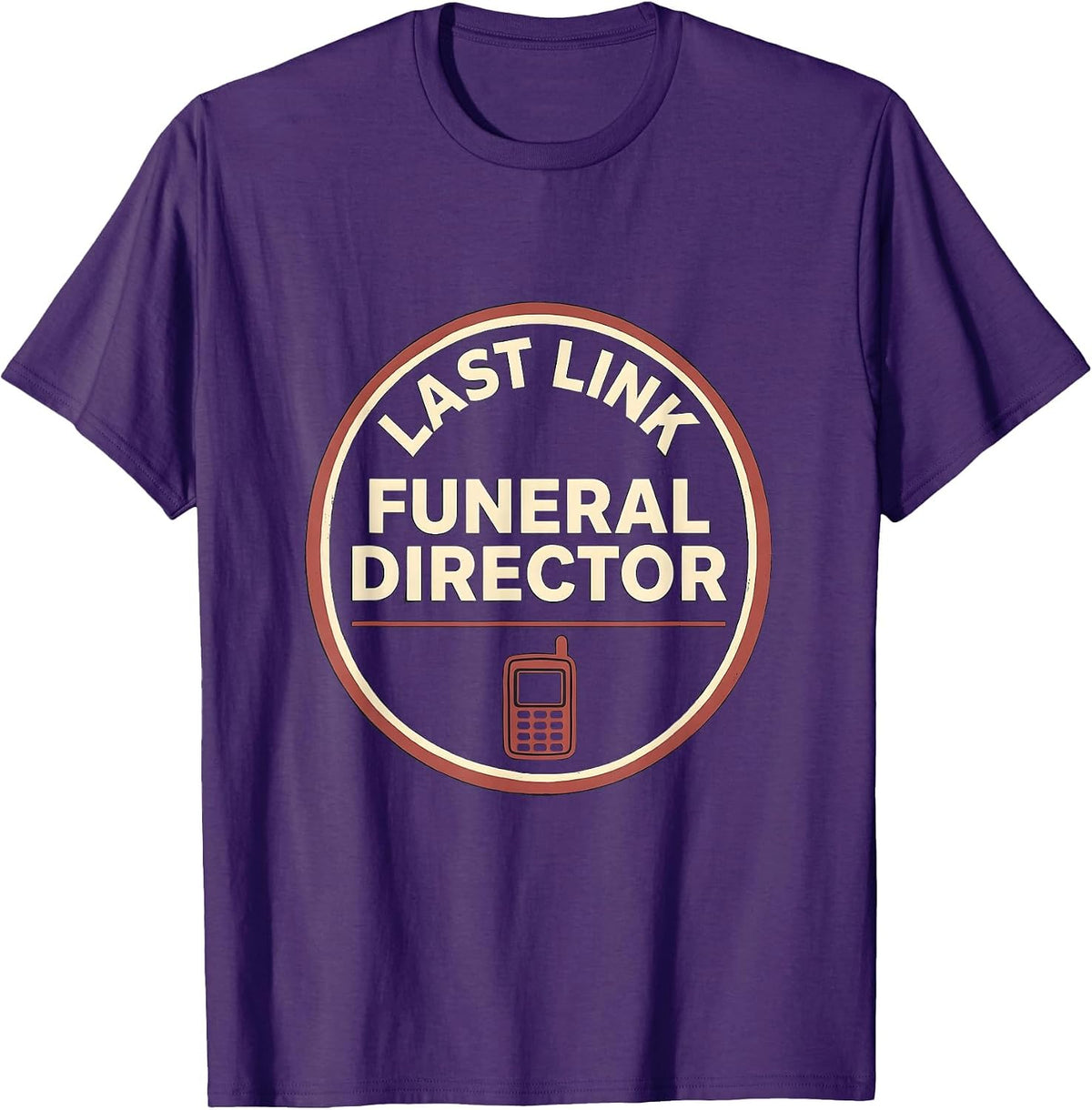 Last Link Funeral Director Dark Humor Mortician Gift T-Shirt - Purple