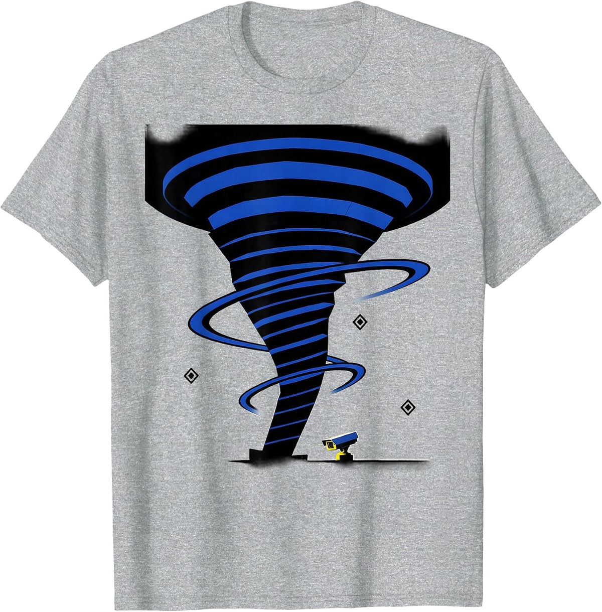 Men's Tornado Funnel Storm Chaser Meteorology Humor T-Shirt - Heather Grey