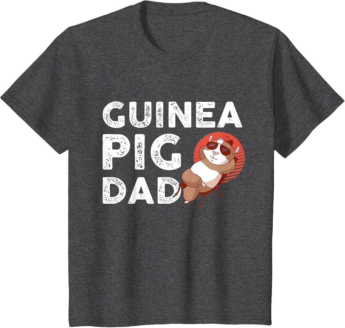 Guinea Pigs Dad T-Shirt - Dark Heather Grey
