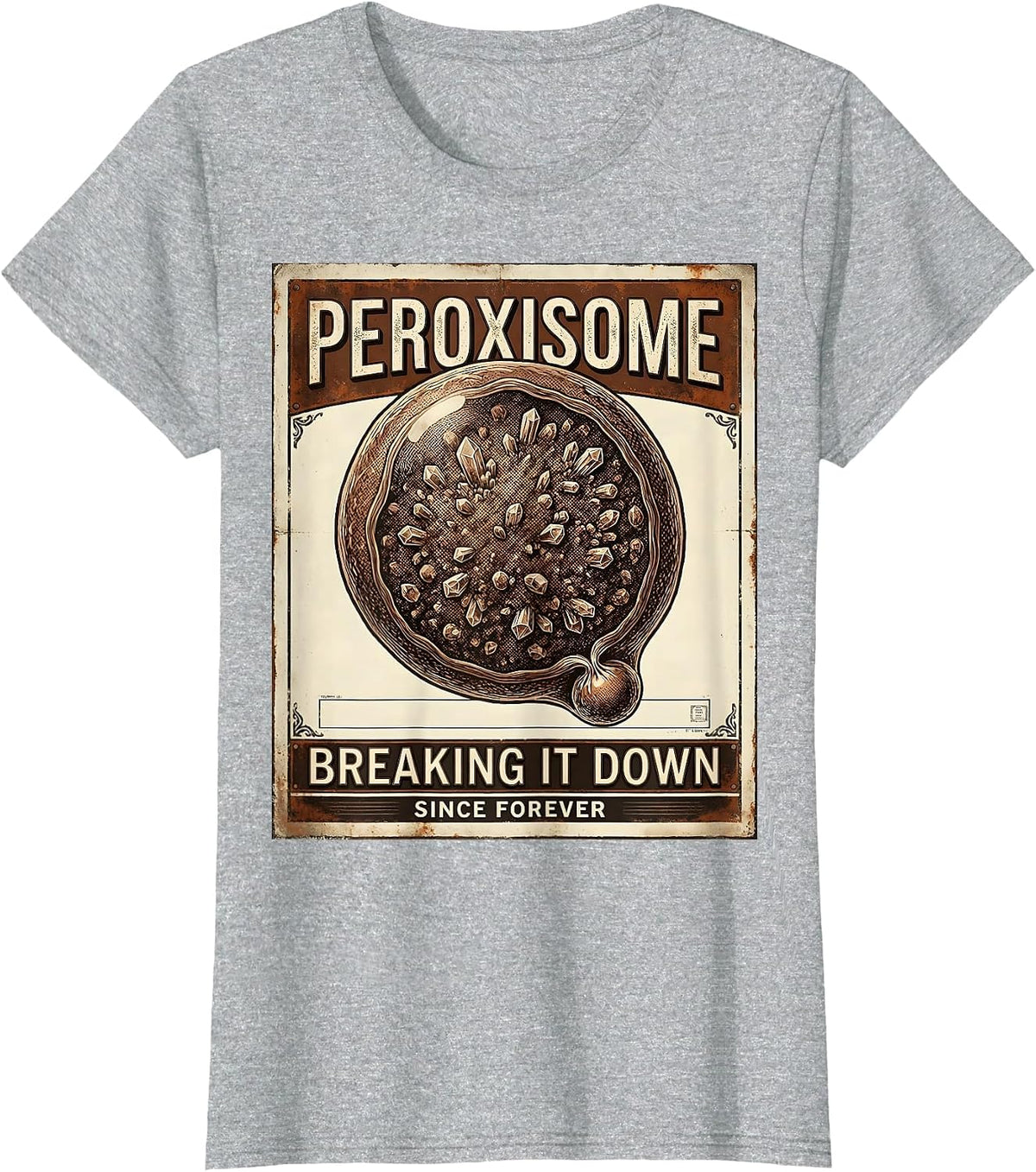 Women's Peroxisome. Breaking It Down Since Forever Vintage T-Shirt - Heather Grey