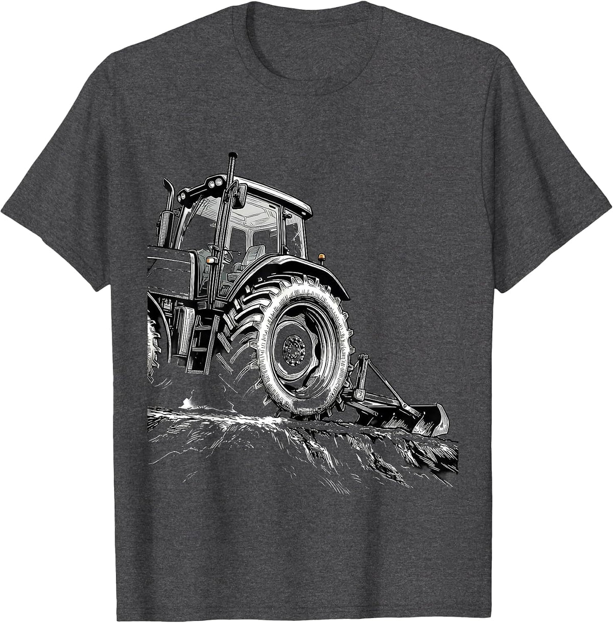 Tractor Farmer Humor Farm Life Gift T-Shirt - Dark Heather Grey