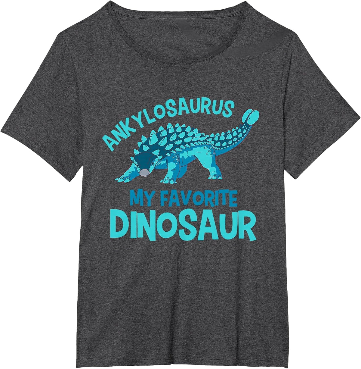 Great Ankylosaurus Favorite Dinosaur Design T-Shirt - Dark Heather Grey