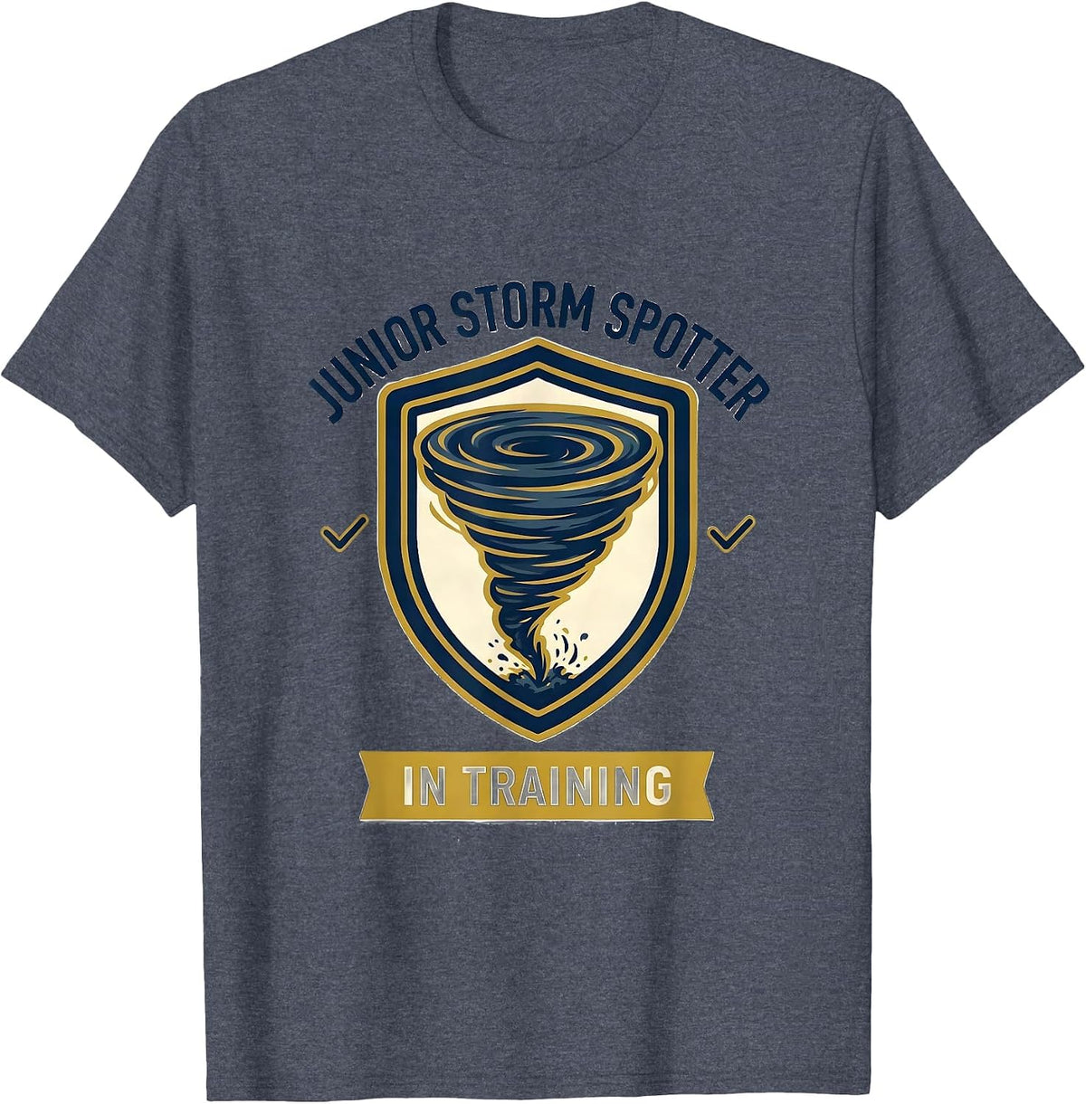 Junior Storm Spotter In Training Weather Enthusiast Kids T-Shirt - Heather Blue