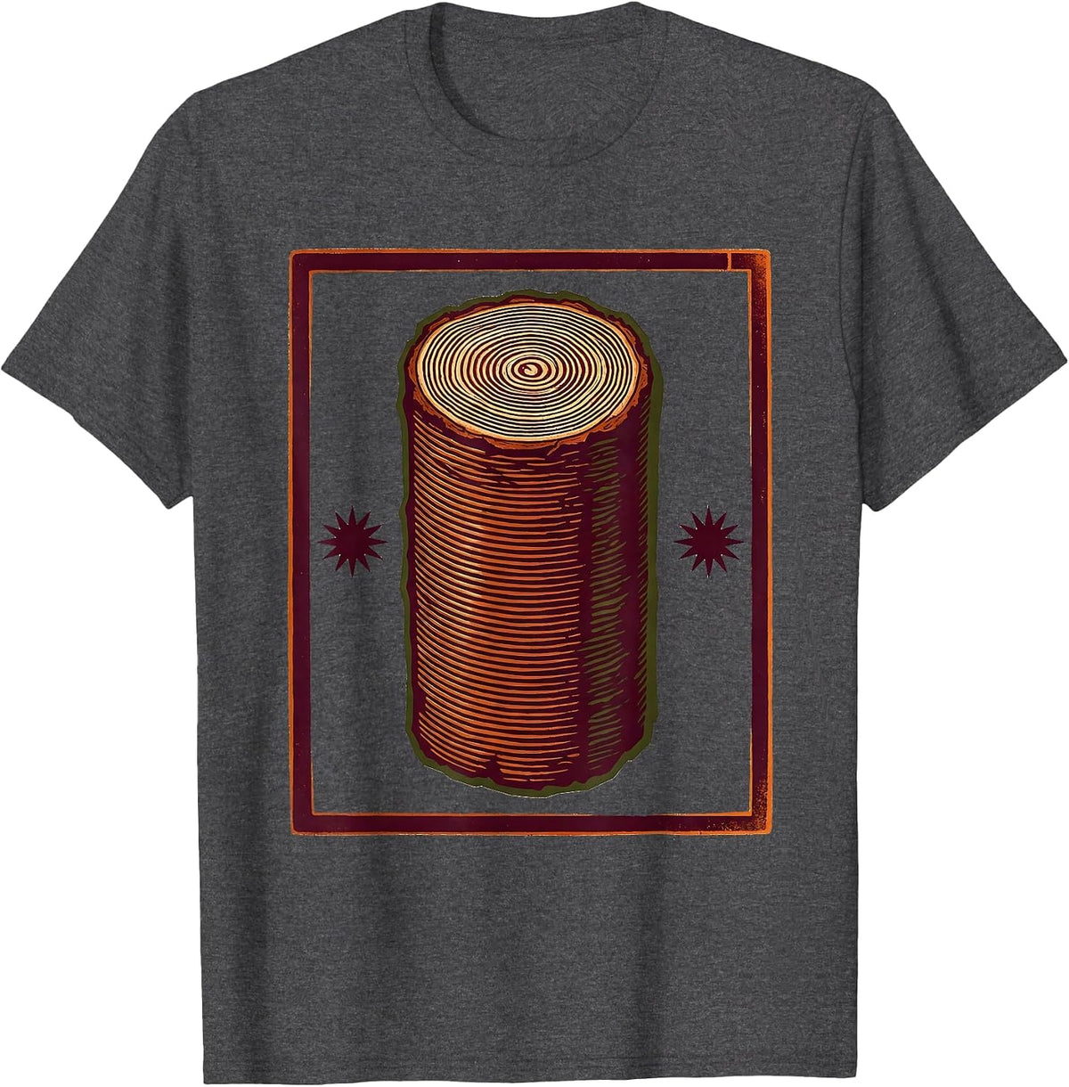 Men's Cranberry Log Canned Sauce Funny Thanksgiving Food T-Shirt - Dark Heather Grey