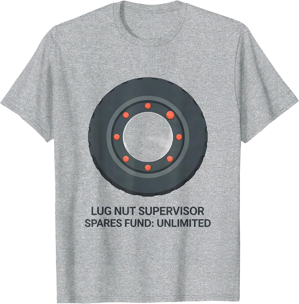 Men's Lug Nut Supervisor, Spares Fund: Unlimited RC Racer T-Shirt - Heather Grey
