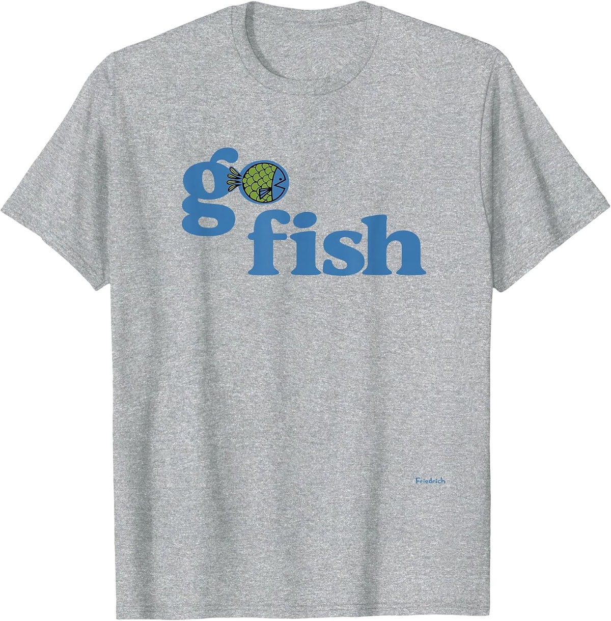 Go Fishing T-Shirt - Heather Grey
