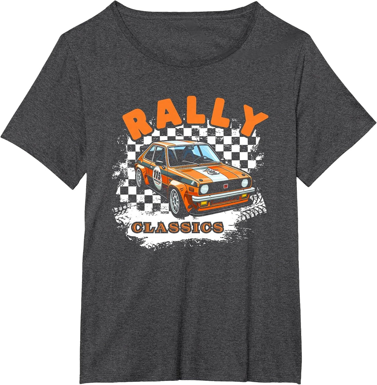 Rally Classics Shirt Car Racing Motorsport Rally Sport T-Shirt - Dark Heather Grey