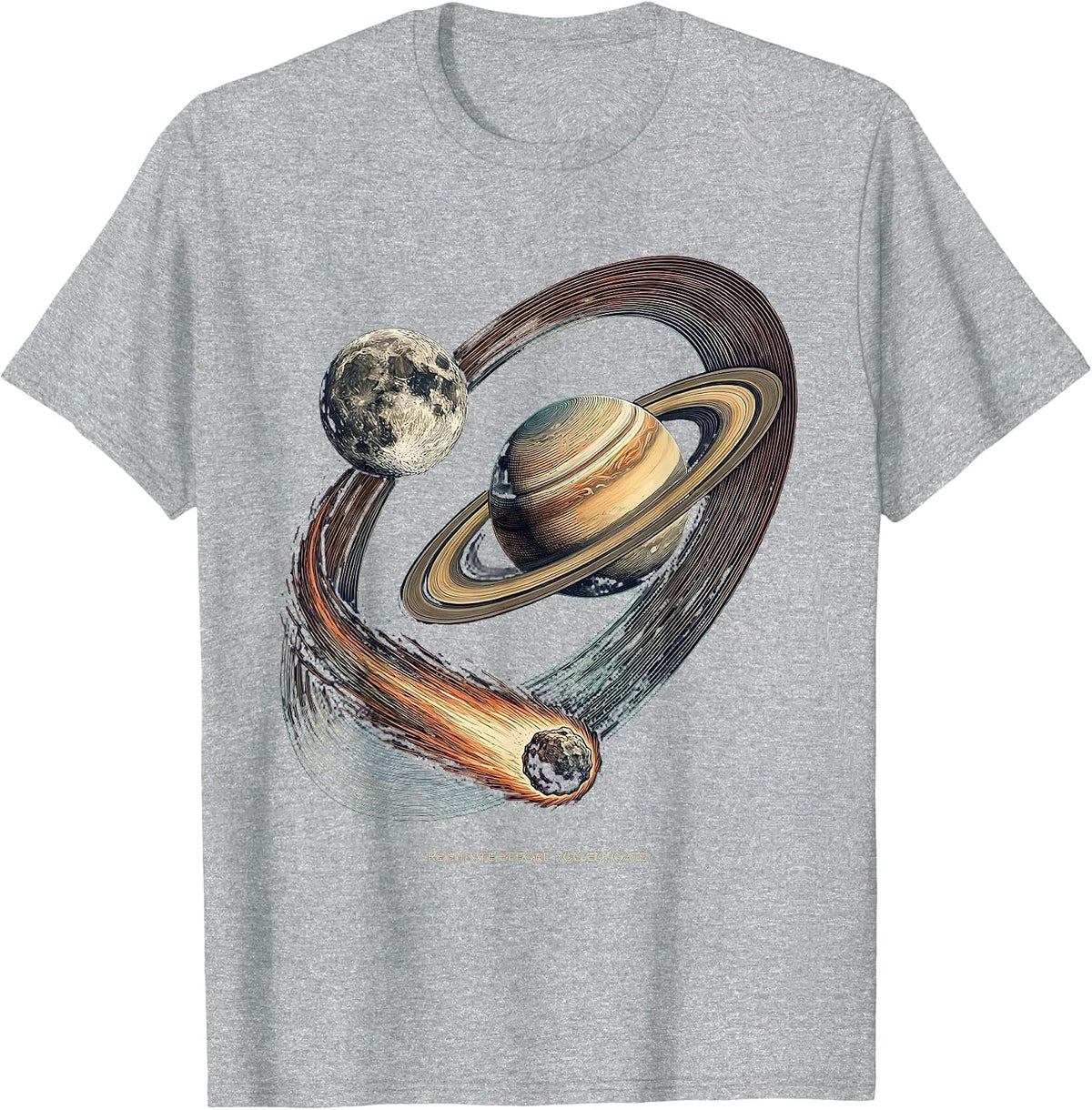 Men's Regulate Before You Educate Neurodiverse Universe Special T-Shirt - Heather Grey