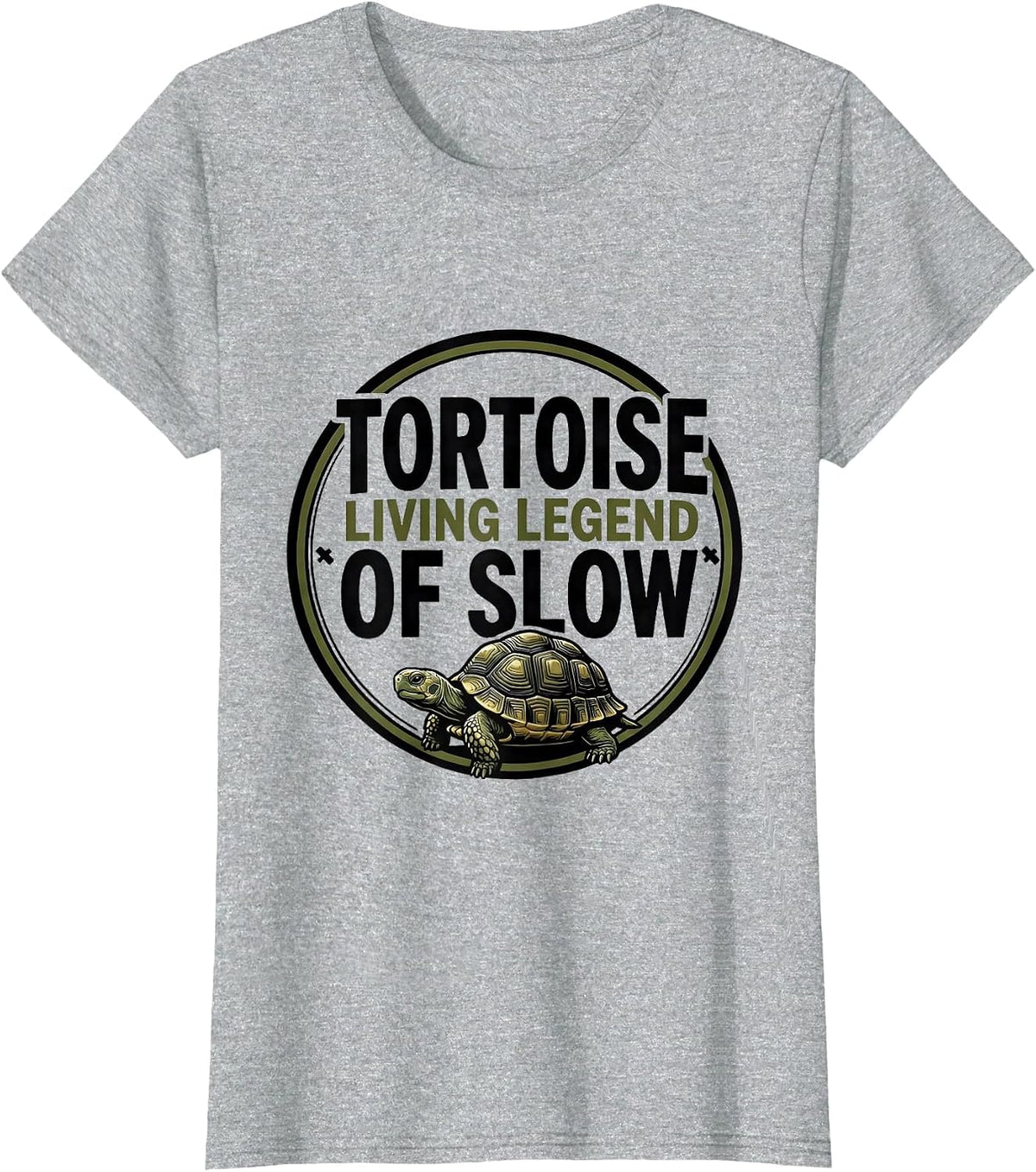 Tortoise: Living Legend of Slow Funny Tortoise Lover Gift T-Shirt - Heather Grey