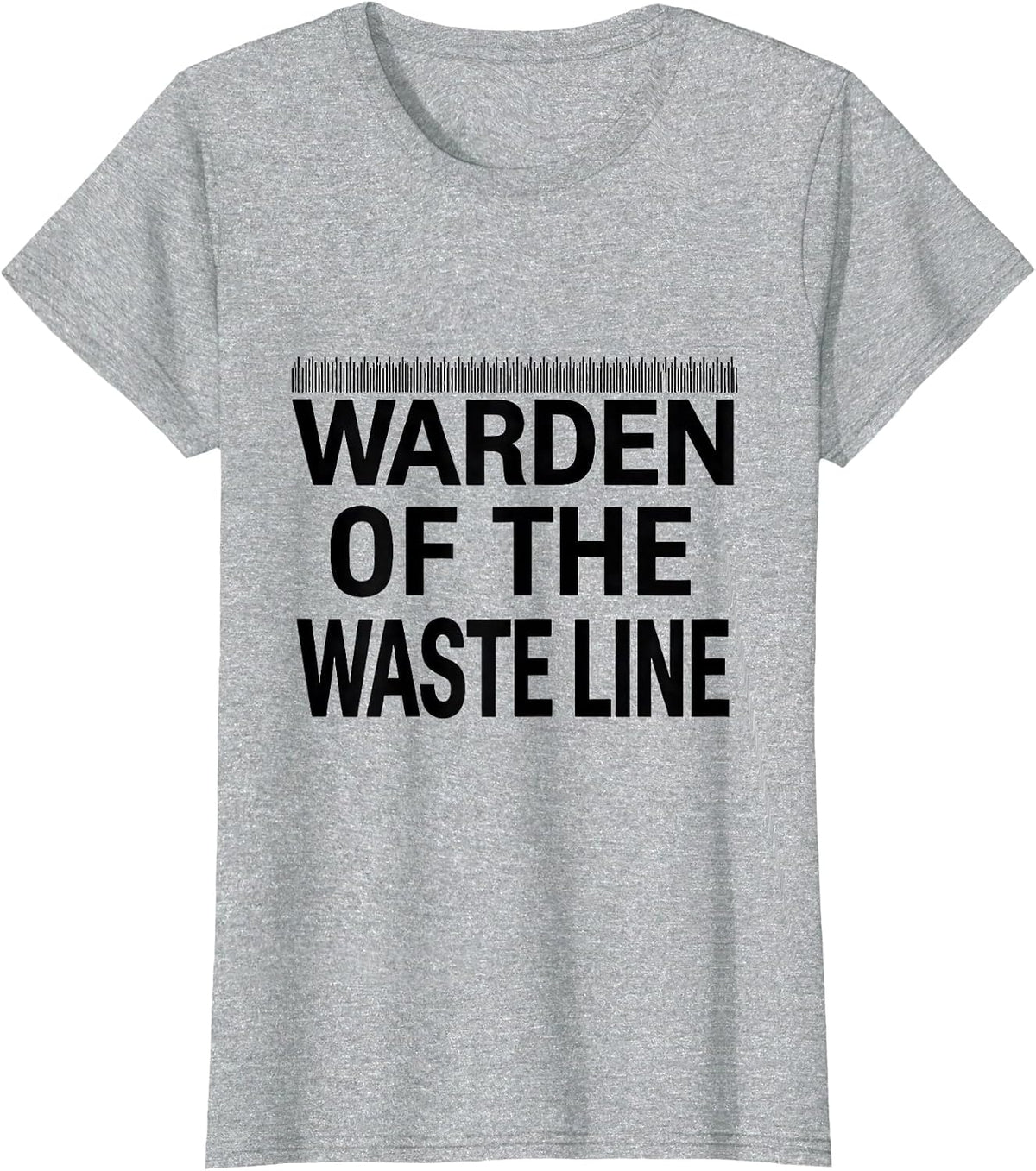 Women's Warden Of The Waste Line Funny Plumber Pipefitter Gift T-Shirt - Heather Grey