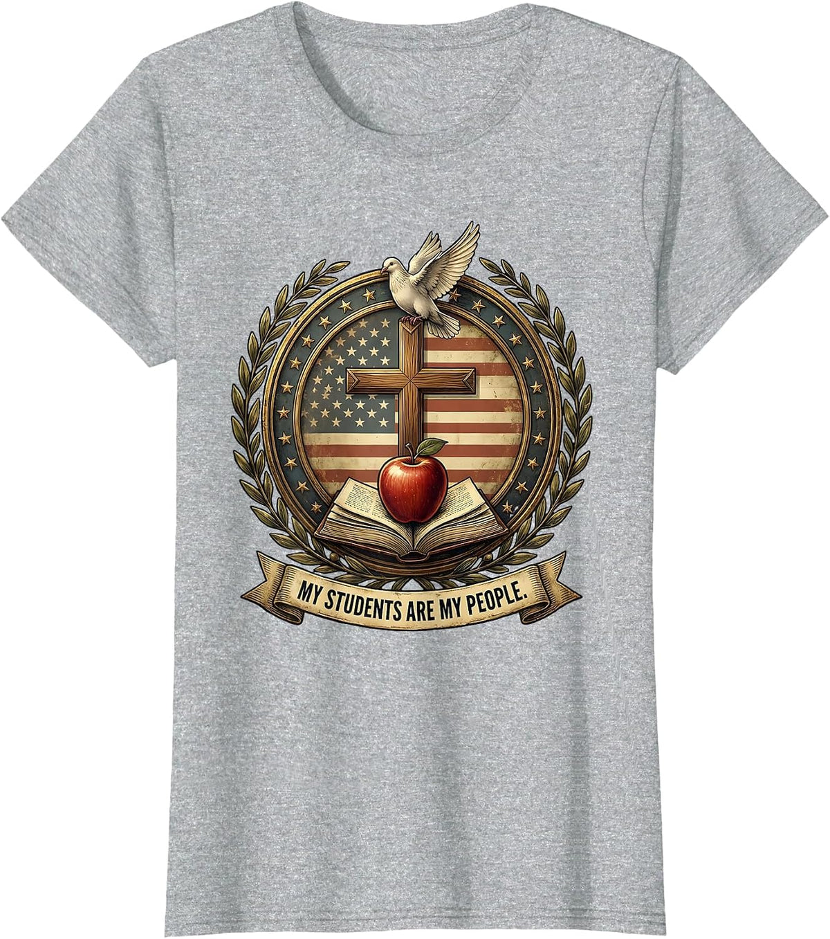 My Students Are My People 3rd Grade Teacher T-Shirt - Heather Grey