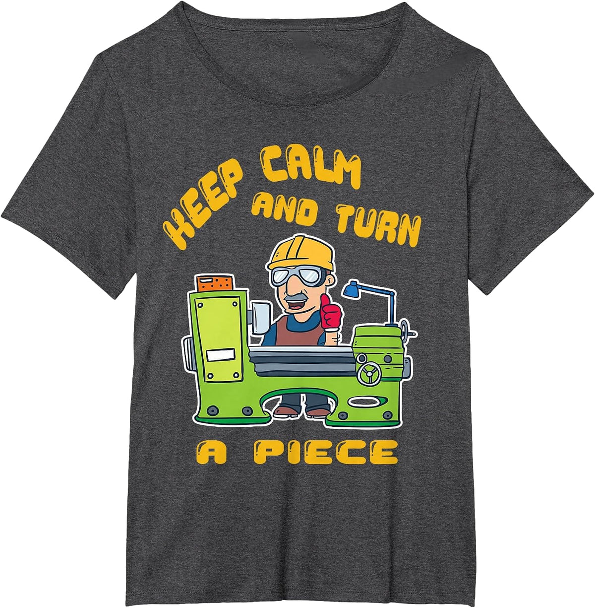 Metal Lathe T-Shirt | Milling Machine Shirt T-Shirt - Dark Heather Grey
