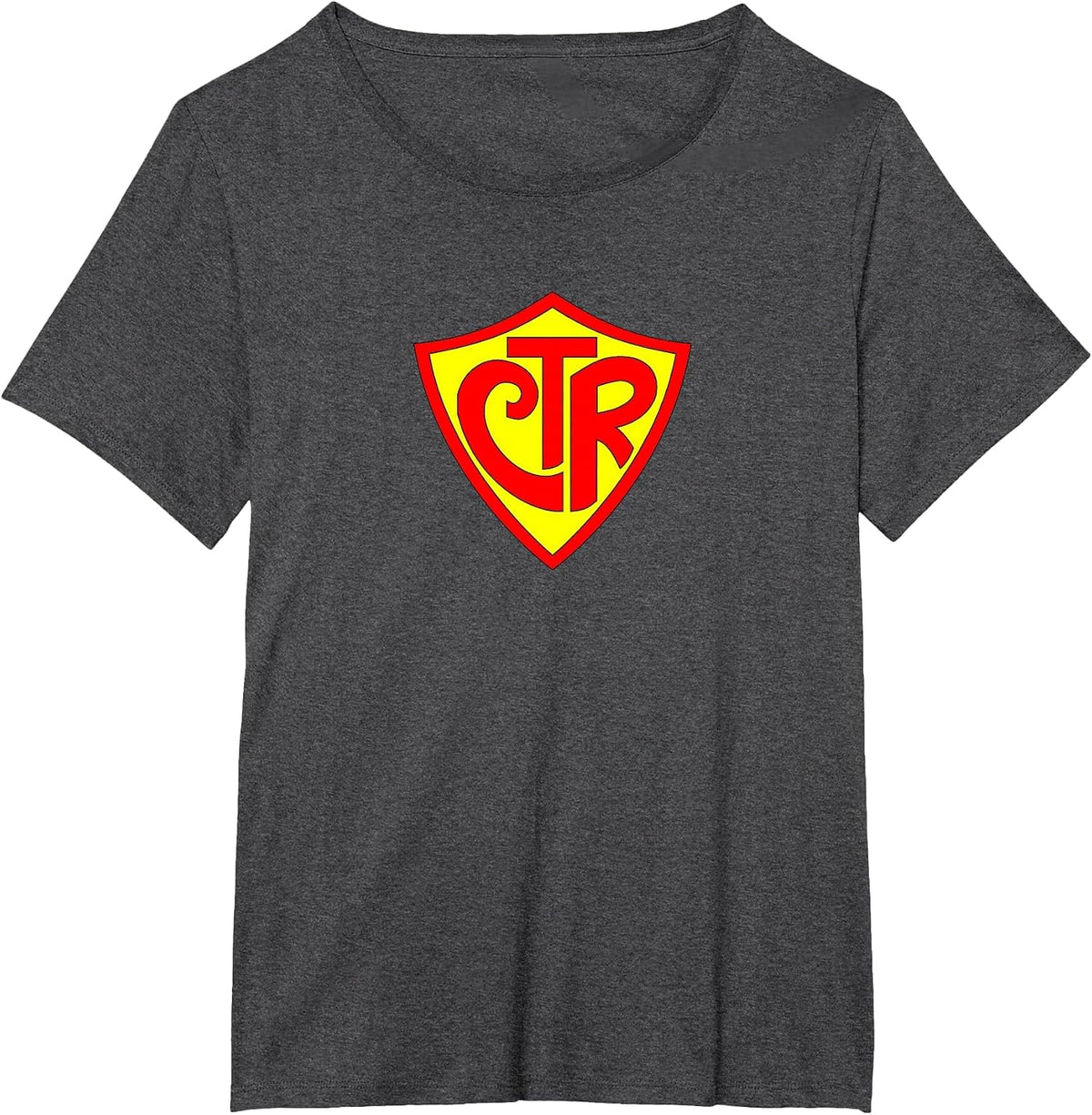 Super CTR Logo Fun Latter Day Saint T-Shirt - Dark Heather Grey