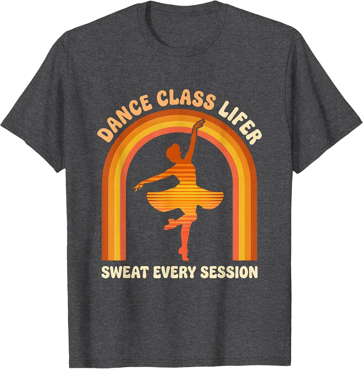 Men's Dance Class Lifer — Sweat Every Session Retro T-Shirt - Dark Heather Grey