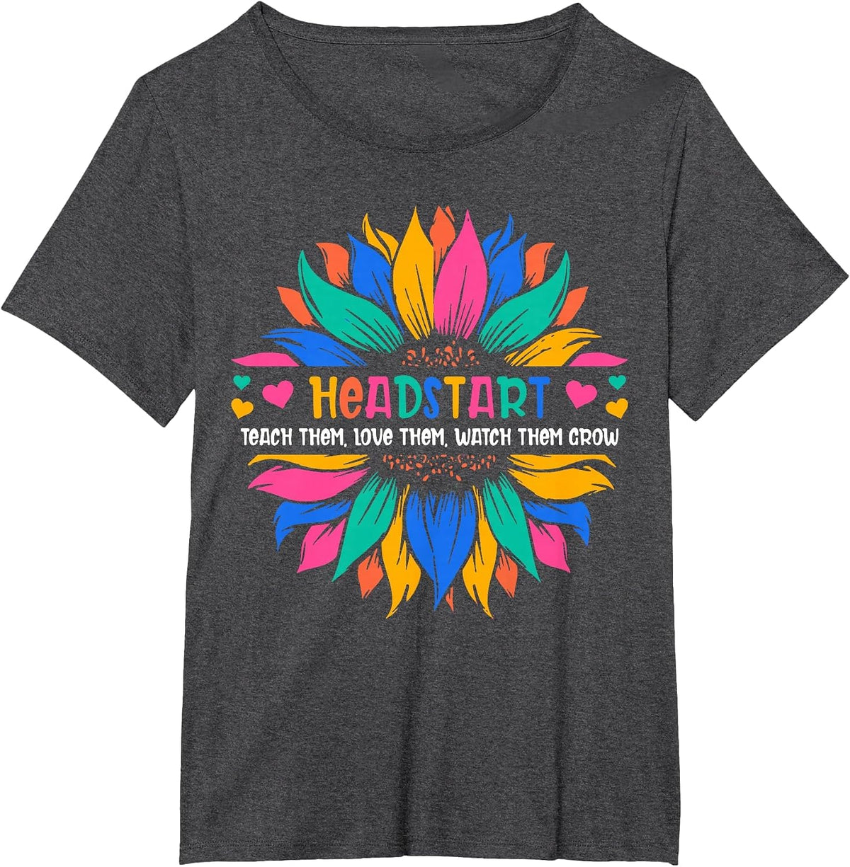 Headstart Teacher Early Childhood Educator T-Shirt - Dark Heather Grey