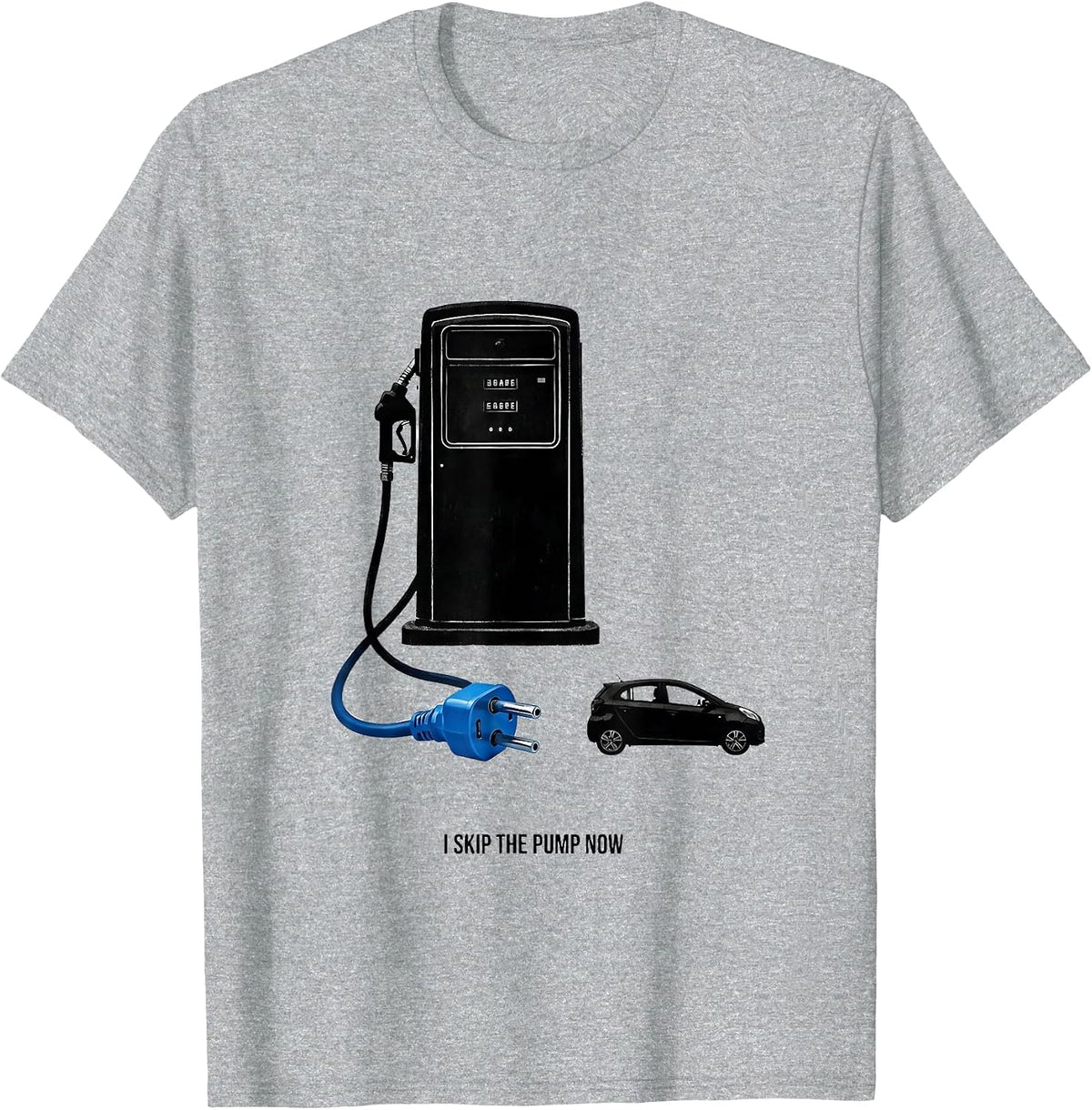 Men's I Skip The Pump Now Funny Car Enthusiast Car Lover Humor T-Shirt - Heather Grey
