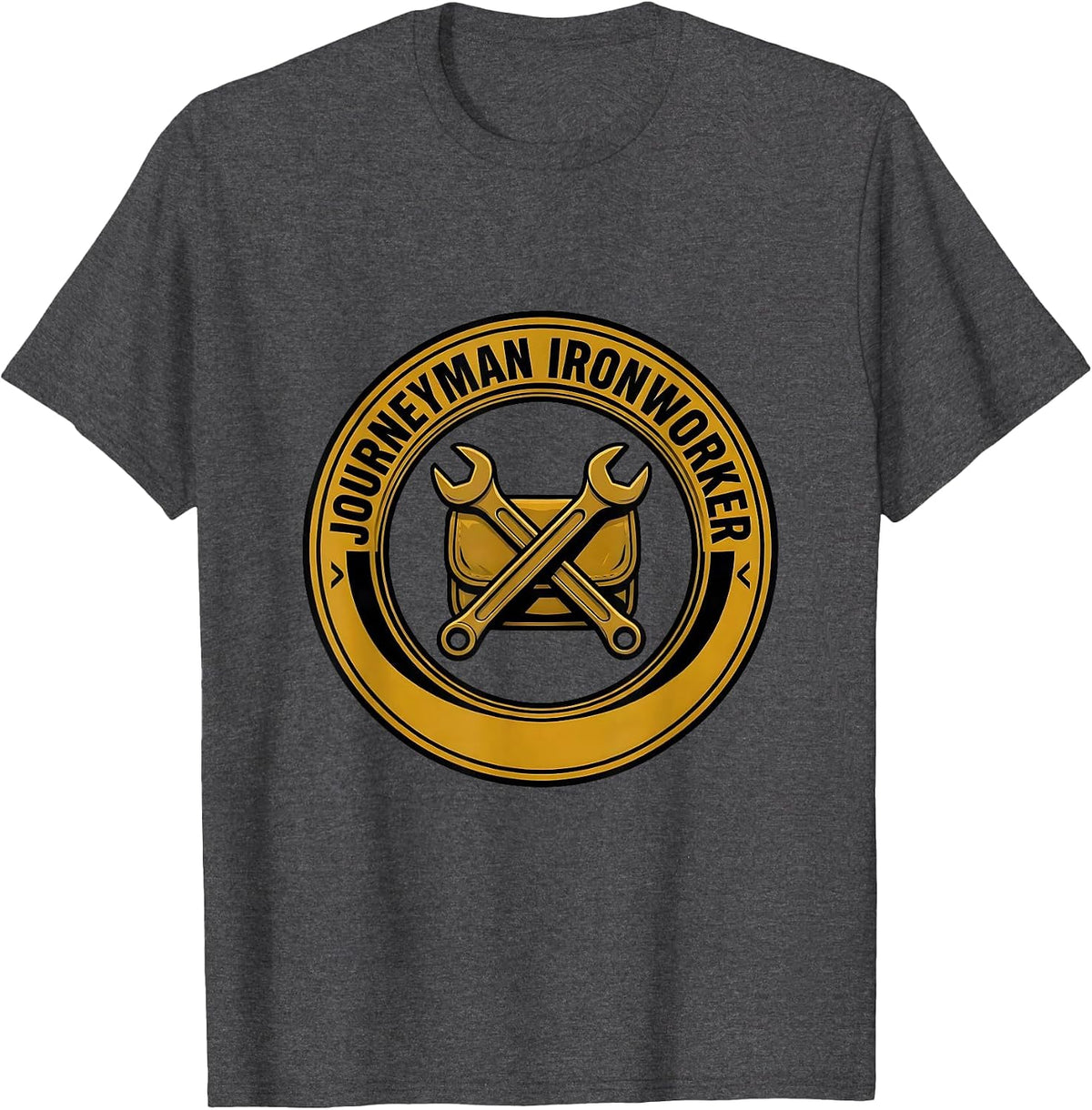 Men's Journeyman Ironworker Funny Blacksmith Metalworker Trade T-Shirt - Dark Heather Grey