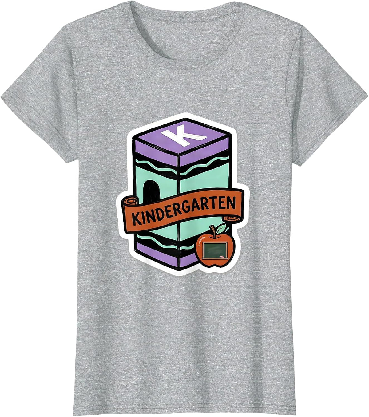 Kindergarten Cute Grade Level Teacher Back To School T-Shirt - Heather Grey