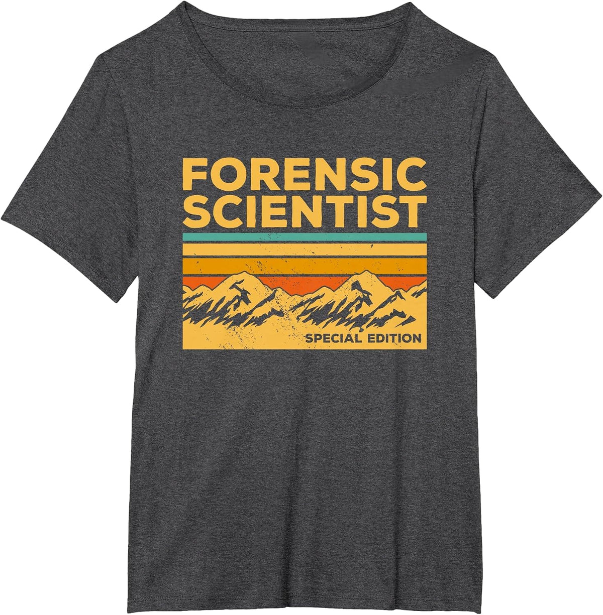 Vintage Forensic Scientist Special Edition Forensic Science T-Shirt - Dark Heather Grey