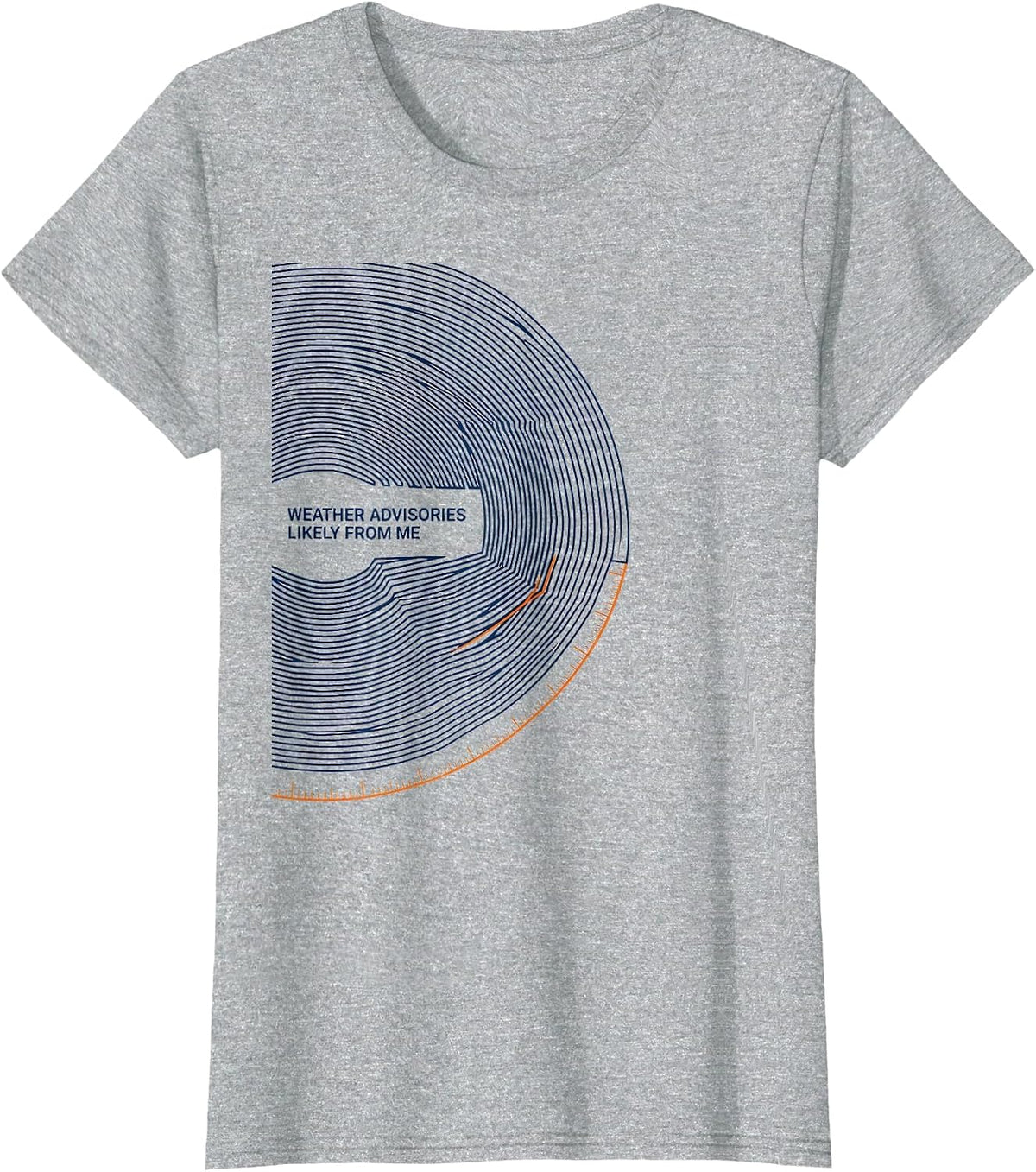 Weather Advisories Likely From Me Funny Storm Chaser T-Shirt - Heather Grey