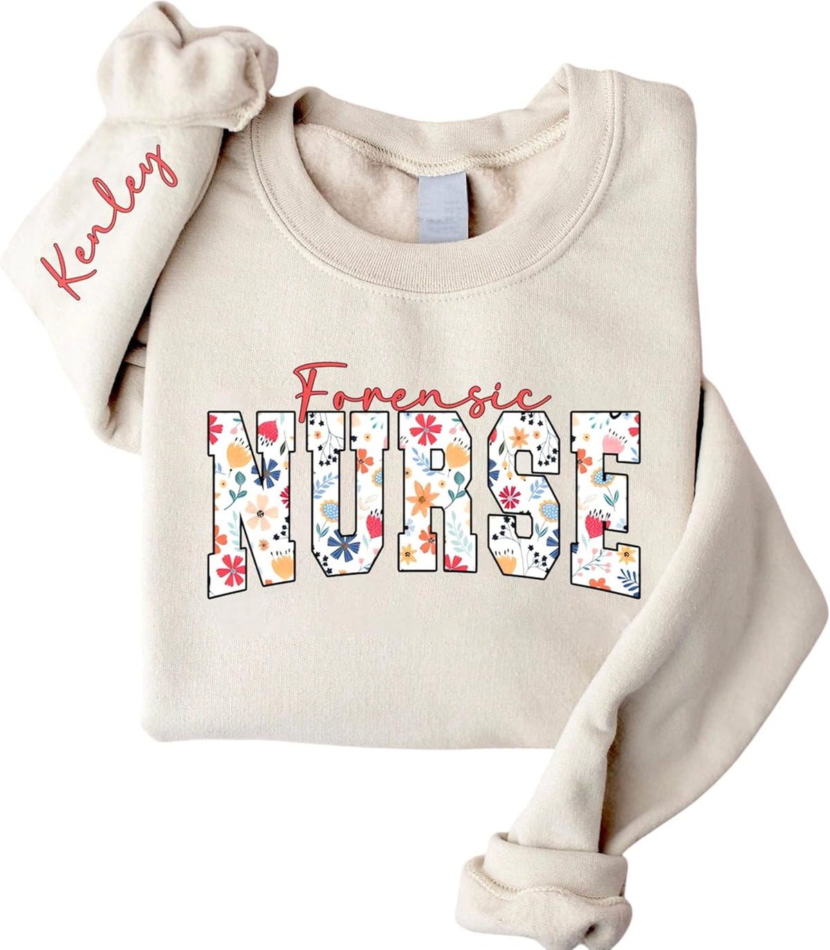 CHILLEVER Personalized Forensic Nurse Sweatshirt, Forensic Nursing Examiner and Correctional Nurse, Sane Nurses Gifts - Ds4