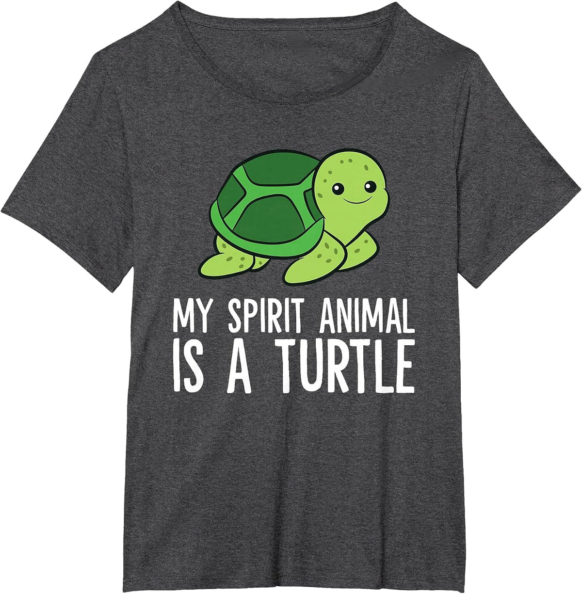 My Spirit Animal is A Turtle Love Turtles T-Shirt - Dark Heather Grey