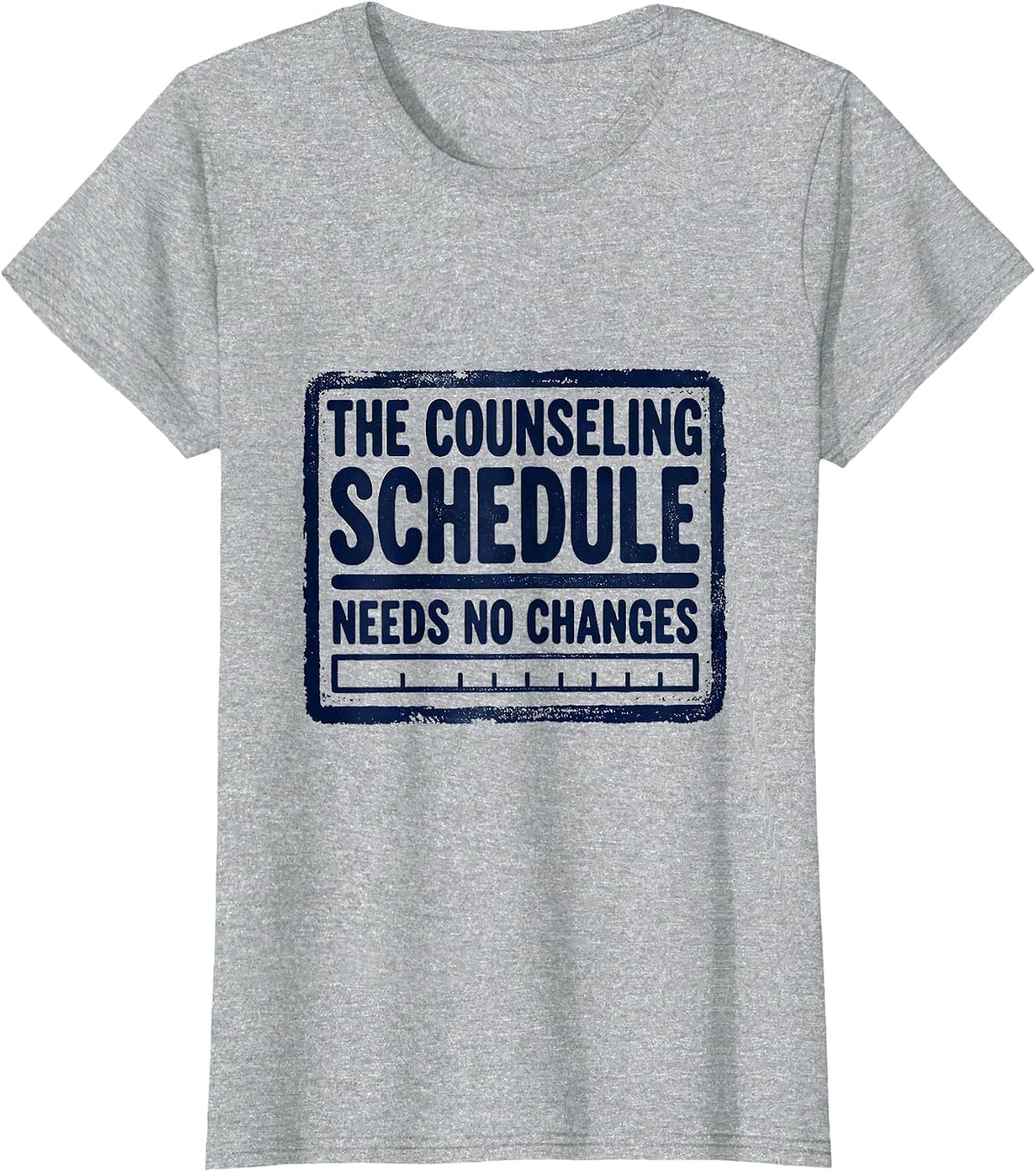 Women's The Counseling Schedule Needs No Changes Groovy T-Shirt - Heather Grey