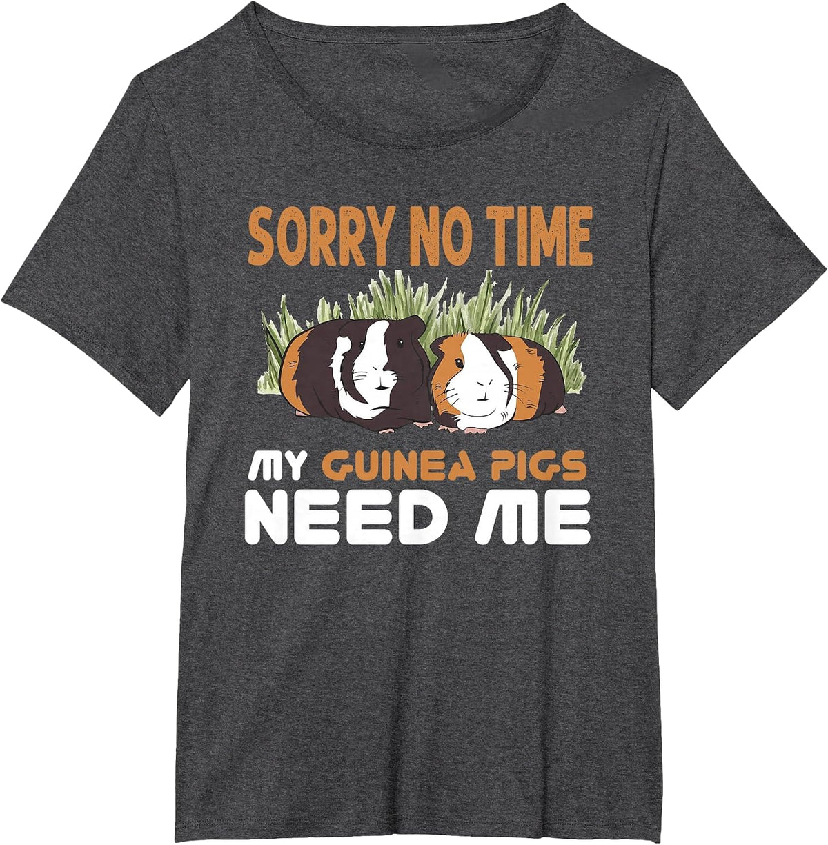 Guinea Lover - Funny Guinea Pig T-Shirt - Dark Heather Grey