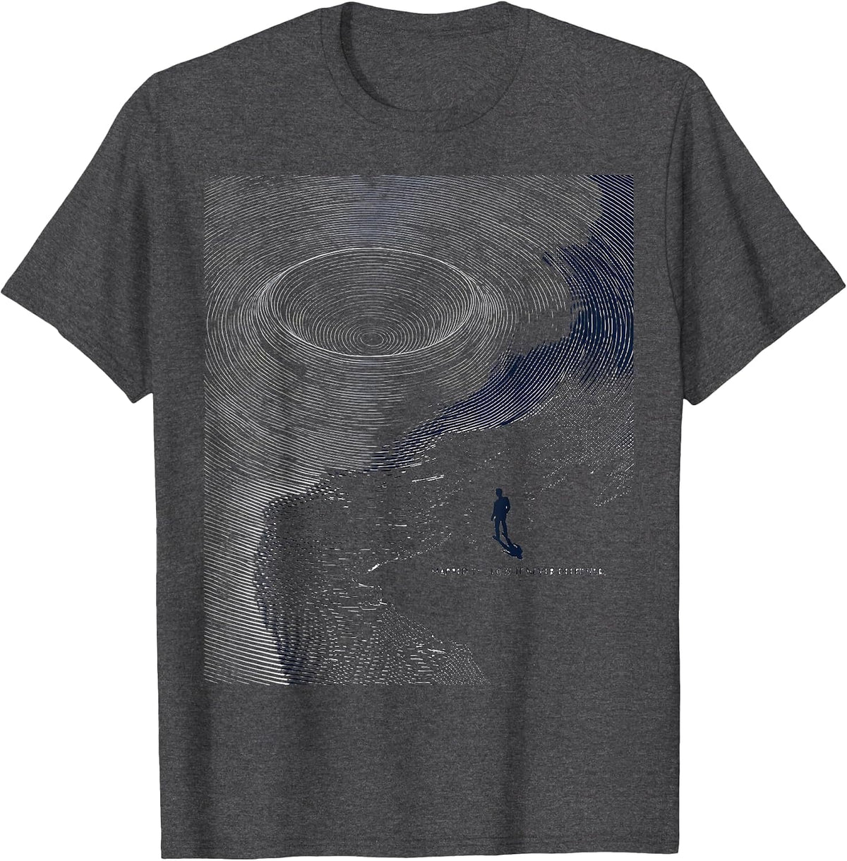 Mapped The Low It Never Deepened Storm Chaser Meteorology T-Shirt - Dark Heather Grey