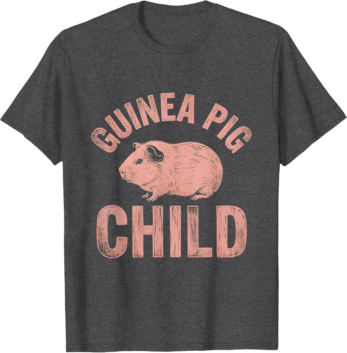 Men's Eldest Daughter Guinea Pig Child Funny Design T-Shirt - Dark Heather Grey