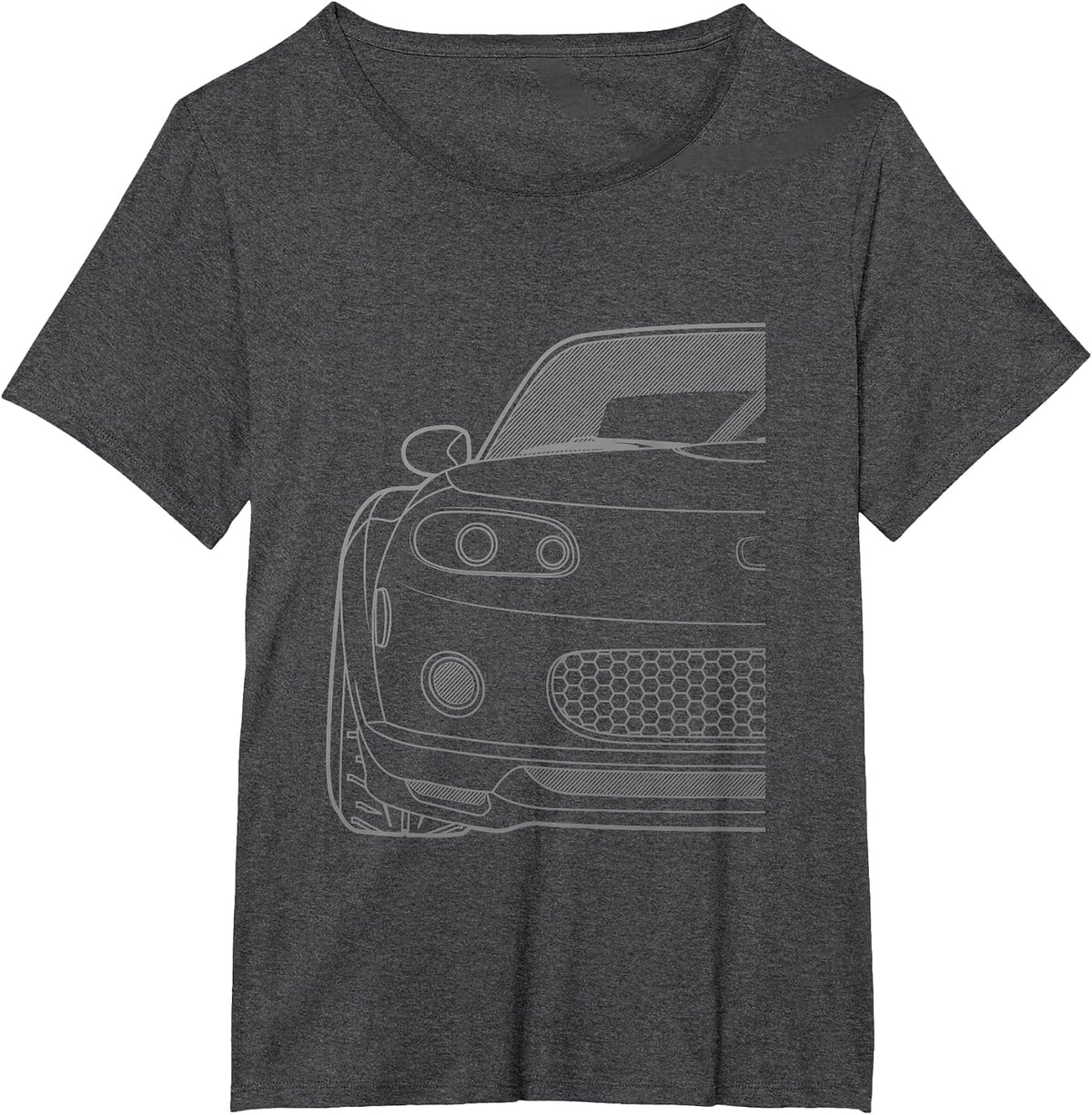 Roadster NC Series Racing Style Gray Tshirt T-Shirt - Dark Heather Grey