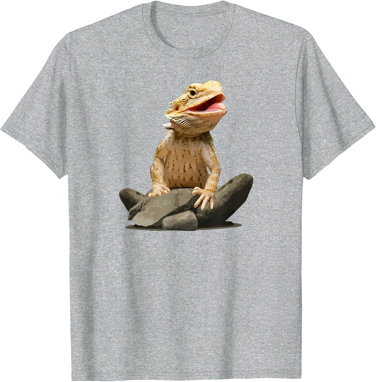 Bearded Dragon Shirt Youth Gecko Lizard Animal T-Shirt - Heather Grey