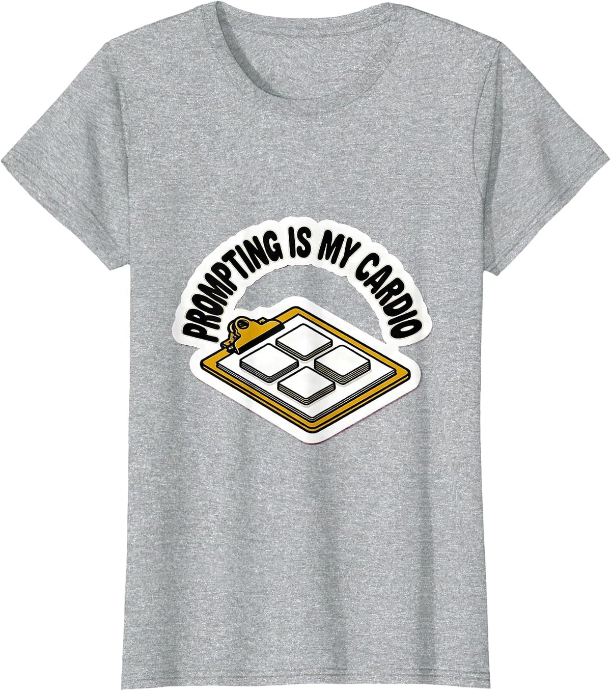 Women's Prompting Is My Cardio Special Education Teacher ABA Humor T-Shirt - Heather Grey