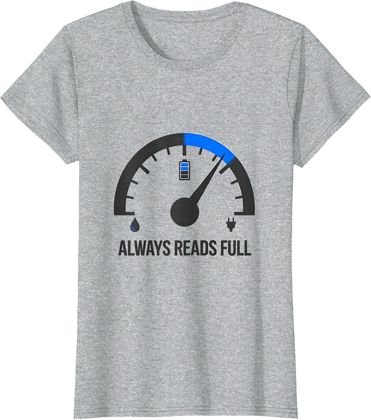Always Reads Full Funny Car Enthusiast Spare-Time Humor T-Shirt - Heather Grey