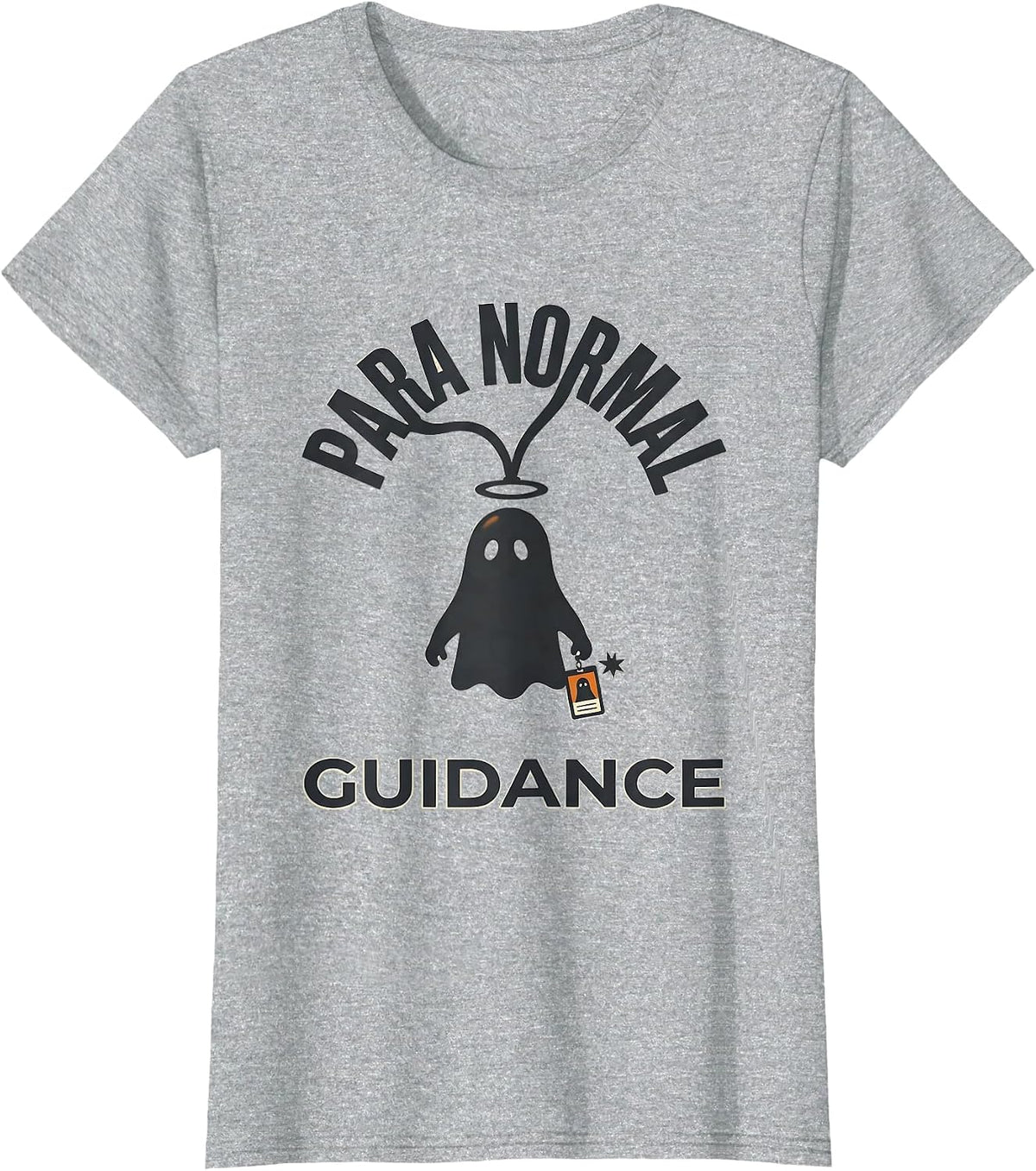 Para Normal Guidance Funny Paraprofessional Ghost Halloween T-Shirt - Heather Grey