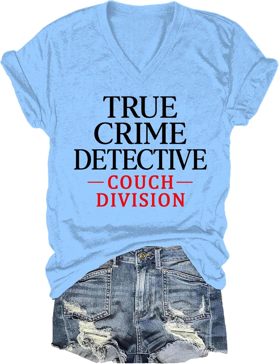 True Crime Detective Couch Division Shirt True Crime Detective Tshirt Couch Division Shirts for Women Men - V-Neck Carolina