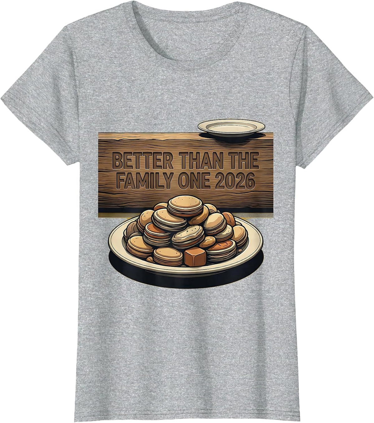 Women's Better Than The Family One 2026 Midcentury Modern T-Shirt - Heather Grey
