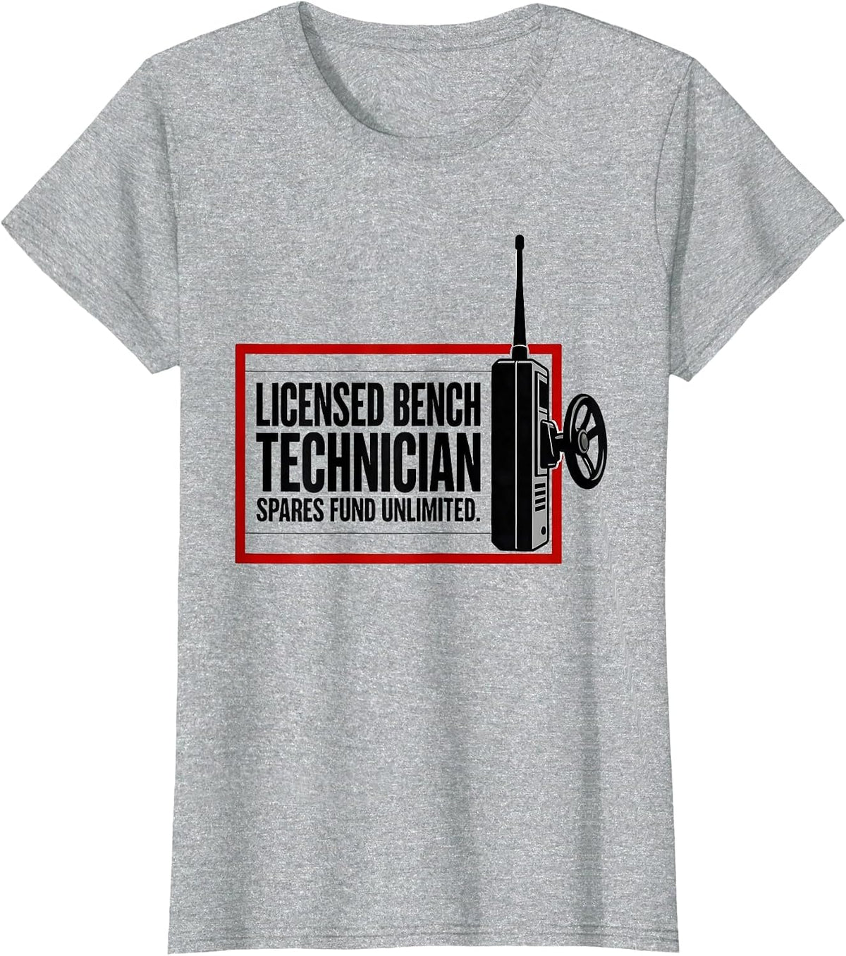 Licensed Bench Technician, Spares Fund Unlimited RC Racer T-Shirt - Heather Grey