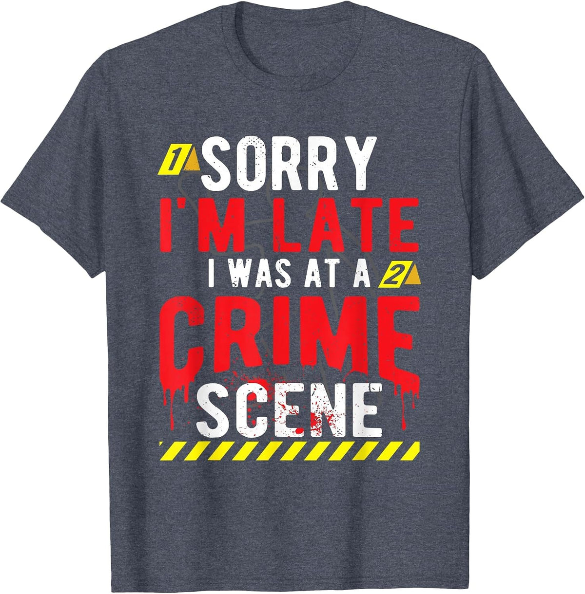 True Crime Scene Investigator T-Shirt - Heather Blue
