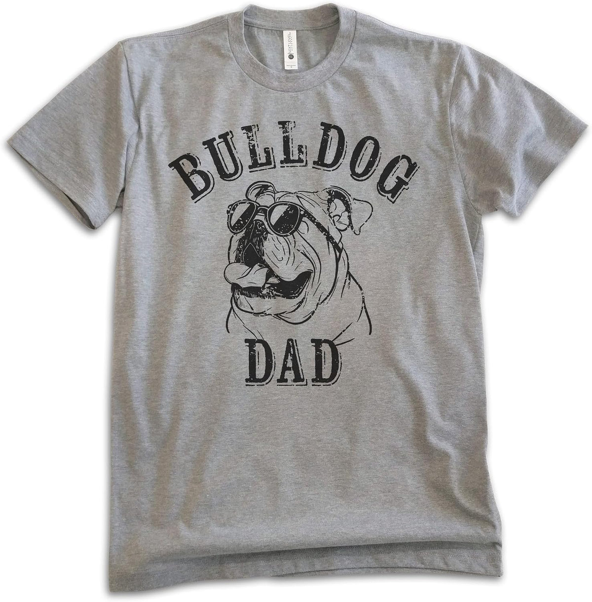 EVERTREE CLOTHING English Bulldog Dad T-Shirt, Unisex Men's Shirt, English Bulldog Owner, Cool Dog Dad Gift - Dark Heather