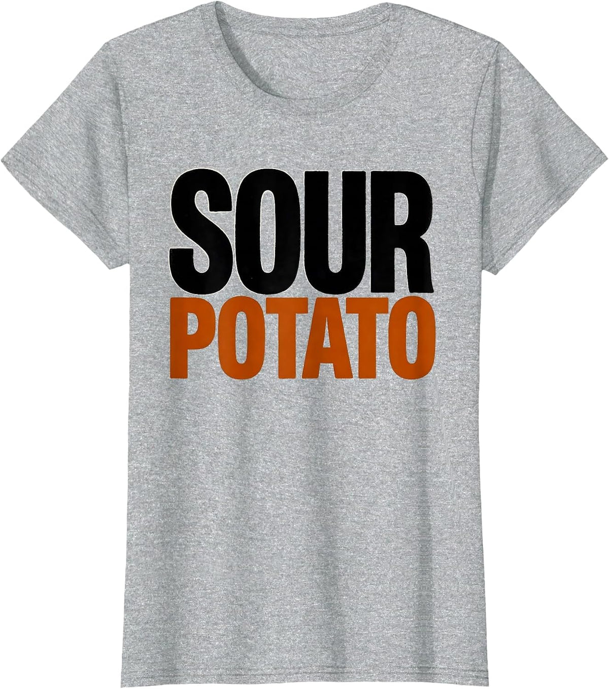 Women's Sour Potato Funny Grouchy Potato Sweet Potato Couple T-Shirt - Heather Grey