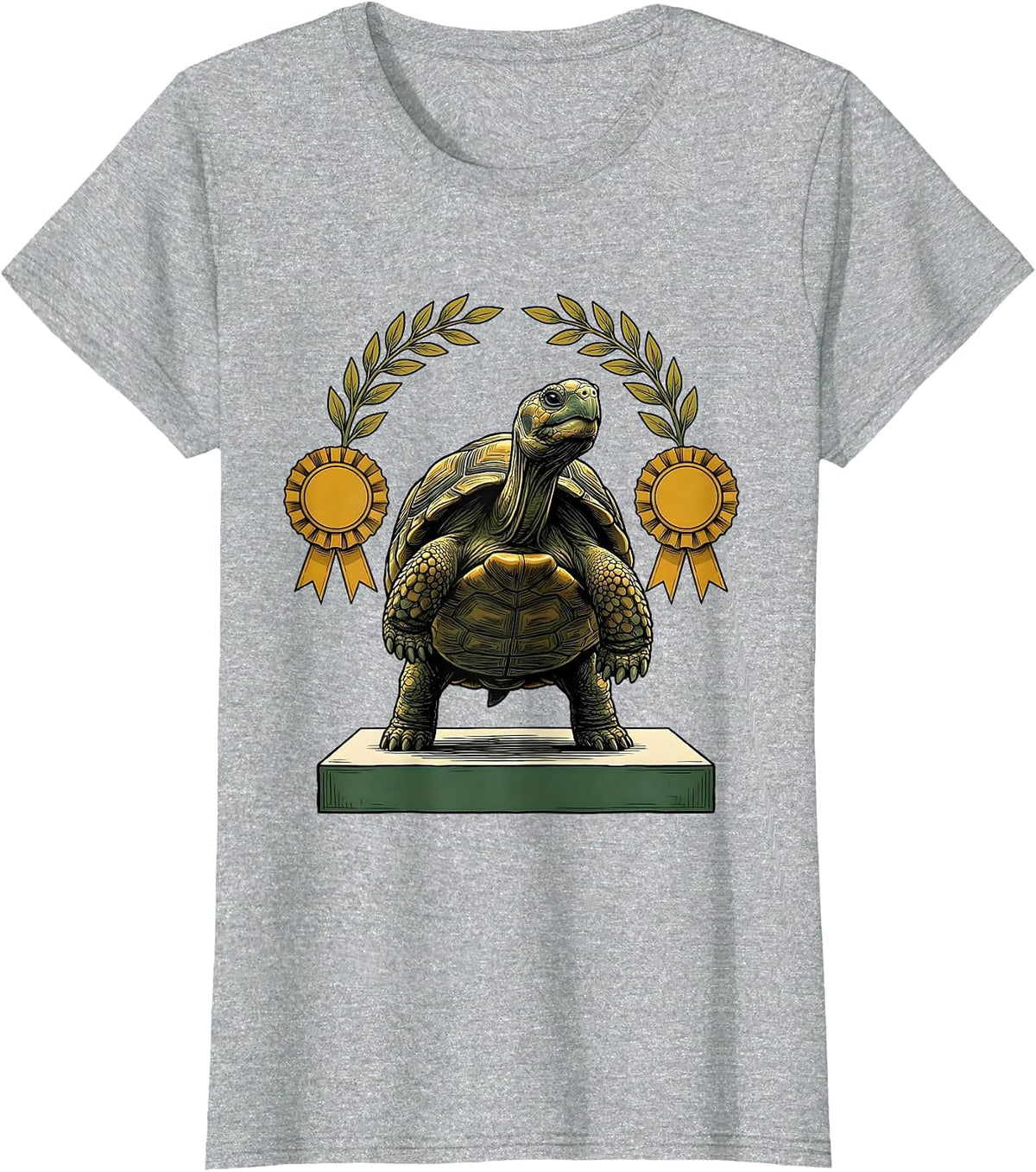 Land Tortoise Proud Pet Lover Humor T-Shirt - Heather Grey