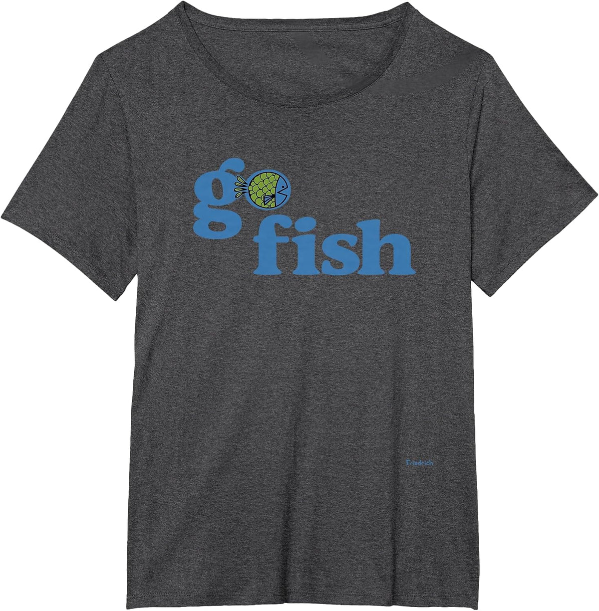 Go Fishing T-Shirt - Dark Heather Grey